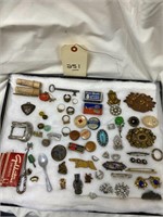 L251- Boxlot of Advertising jewelry and trinkets