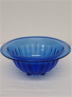 9.75" cobalt blue mixing bowl prob Hazel Atlas