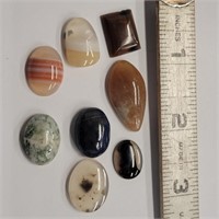 Mixed Lot Polished Agate Cabochons