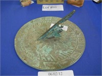 BRONZED SUNDIAL, BY VIRGINIA METAL CRAFTERS