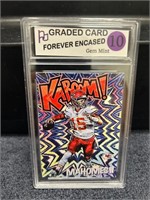 Pat Mahomes Ka-Boom Card Graded Gem Mint 10