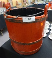 Antique wooden bucket