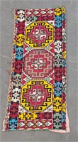 Uzbek Unfinished Flat Woven Textile Wall Trapping
