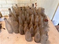 Soda and Beer Vintage Clear Glass Bottle Lot