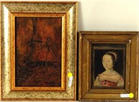 Two Small Framed Artworks, Maris Ilie