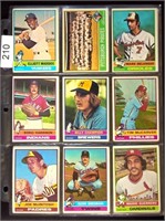 (27) 1976 Topps BB Cares w/ #522 Ted Sizemore, +