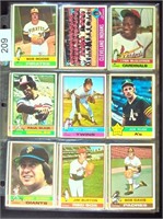 (27) 1976 Topps BB Cards w/ #485 Mike Hargrove, +