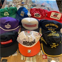 Lot of 10 Vintage Snapback Hats Caps Clothing