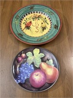 Pair of Large Serving Plates