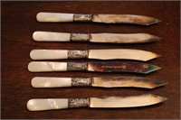 Sterling Mother of Pearl Butter Knives