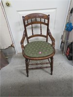 NO SHIPPING - Antique Walnut Chair 32"