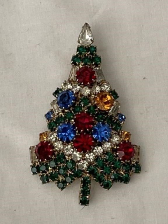 Vintage Eisenberg Christmas Tree Pin