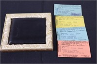 Vintage Leather Wallet & Operator's Licenses (1939