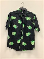 $55  Alfani mens print button up size medium