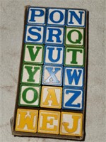 Vintage Wood Letters  Block Set