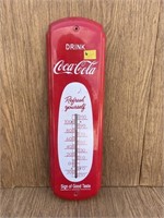 Vintage Metal Coca-Cola Thermometer