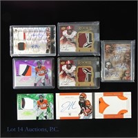 7 NFL Relic Cards