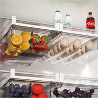 Yilingchild 2 Pack Fridge Drawer Organizer,