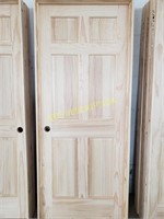 28" Right Hand 6 panel Pine interior Door