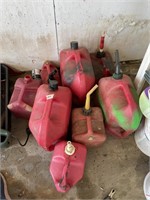 Assorted Gas Cans