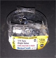 5 - 1/4- turn angle valves