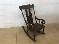 Plank Seat Rocking Chair