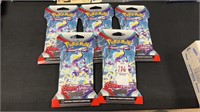 Lot of 5 Pokemon Scarlet & Violet Booster Packs