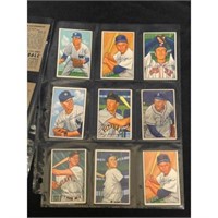 (18) 1952 Bowman Baseball Cards