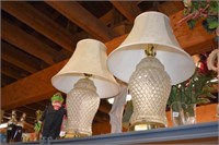 Pair of Crystal Lamps w/Shades