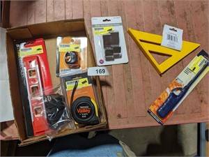 Tape Measure, Level, Square & Other