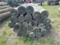 7ft x 7in wood posts