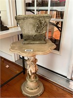 CHERUB PEDESTAL TABLE ,REC PLANTER,