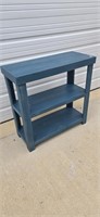 Solid Wood Blue Bookcase 35-5/8" Tall, 36-1/4"