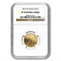 2014-w 1/4oz Proof American Gold Eagle Pf70 Ucam