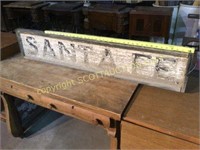 Vintage "Santa Fe" railroad depot sign - came