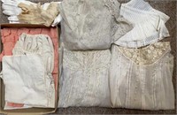 Old Victorian Antique Lace Clothing Lot