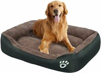 PET DOG BED DELUXE TRADITIONAL RECTANGULAR