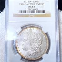 1897 Morgan Silver Dollar NGC - MS63