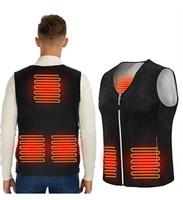 ISOPHO Heated Vest Electric Unisex - BLACK-LARGE