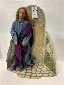 Statue Jesus Stands at the Door & Knocks