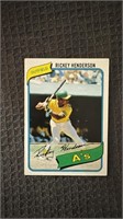 Rickey Henderson 1980 Topps Rookie Card