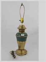 Heavy Brass Table Lamp 26 Inch