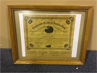 FRAMED CONFEDERATE STATES OF AMERICA LOAN