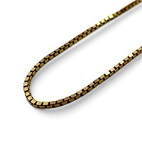 14K Yellow Gold Box Chain Necklace