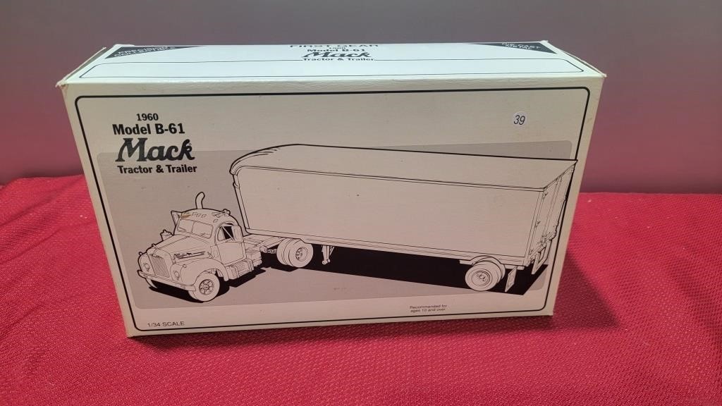 Nib diecast mac semi and trailer