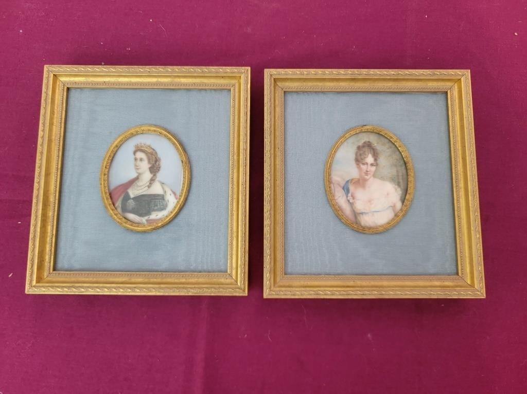 Framed Miniature Oil Paintings