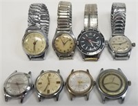 Lot.of 8 Vintage Mens Wrist Watches