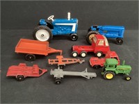 Vintage Metal Tractors & Toys