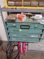 4 DRAWER CABNET WITH CONTENTS  SPEED NUTS