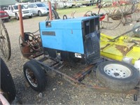 442) Miller welder & trailer, leads -needs battery